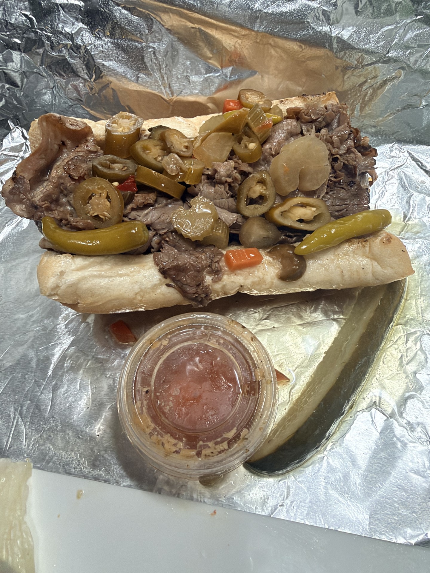 Succulent Italian Beef Sandwich